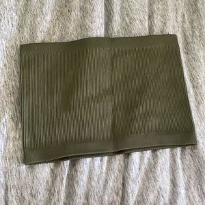 Green cotton on tube top